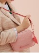 Cute Heart Pattern Soft PU Leather Square Shaped Sweet Lolita Shoulder Bag