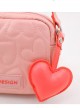 Cute Heart Pattern Soft PU Leather Square Shaped Sweet Lolita Shoulder Bag