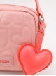 Cute Heart Pattern Soft PU Leather Square Shaped Sweet Lolita Shoulder Bag