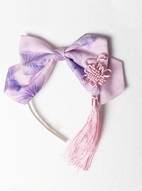 Magic Tea Party Swimming Fish Play Dream Series KC Bowknot Chinese Style Lolita Headband