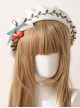 Autumn Winter Strawberry Green Leaves Series Beret Sweet Lolita Cute Hat