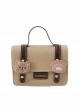 Little Bear Retro Small Square Bag School Lolita Handbag Shoulder Messenger Bag