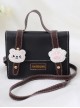 Little Bear Retro Small Square Bag School Lolita Handbag Shoulder Messenger Bag