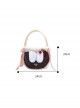 Cute Cashmere Portable Bag Sweet Lolita Ribbon Decoration Shoulder Bag