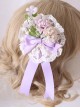 Multicolour Elegant Flowers Lace Brooch Sweet Lolita Hair Clip