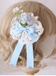 Multicolour Elegant Flowers Lace Brooch Sweet Lolita Hair Clip