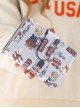 Teddy Bear Printing Sweet Lolita Short Style Zipper Wallet