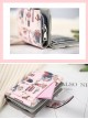 Teddy Bear Printing Sweet Lolita Short Style Zipper Wallet