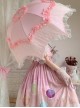 Rose Pavilion Series Lace Elegant Classic Lolita Long Umbrella