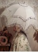 Rose Pavilion Series Lace Elegant Classic Lolita Long Umbrella