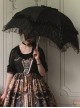 Rose Pavilion Series Lace Elegant Classic Lolita Long Umbrella