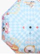 Alice Theme Printing Sweet Lolita Blue Folding Umbrella