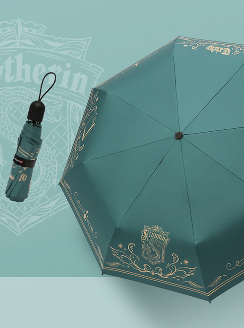 Harry Potter Theme Printing Gryffindor Or Slytherin Classic Lolita Folding Umbrella