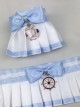 Bowknot School Style Navy Style Pleated Sweet Lolita Hand Sleeves