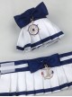 Bowknot School Style Navy Style Pleated Sweet Lolita Hand Sleeves