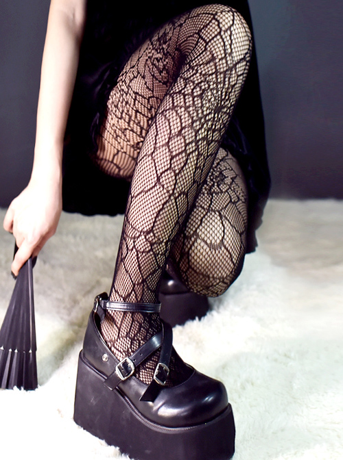 Darkness Harajuku Spider-web Gothic Lolita Hollow Out Pantyhose