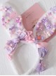 Strawberry Candy Bowknot Rabbit Ears KC Sweet Lolita Headband