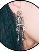 Zombie Bride Skull Ear Drop Gothic Lolita Earrings