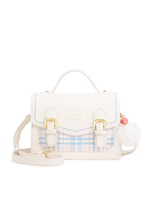 JK Uniform Shoulder Bag Plaid Printing School Lolita Cambridge Bag