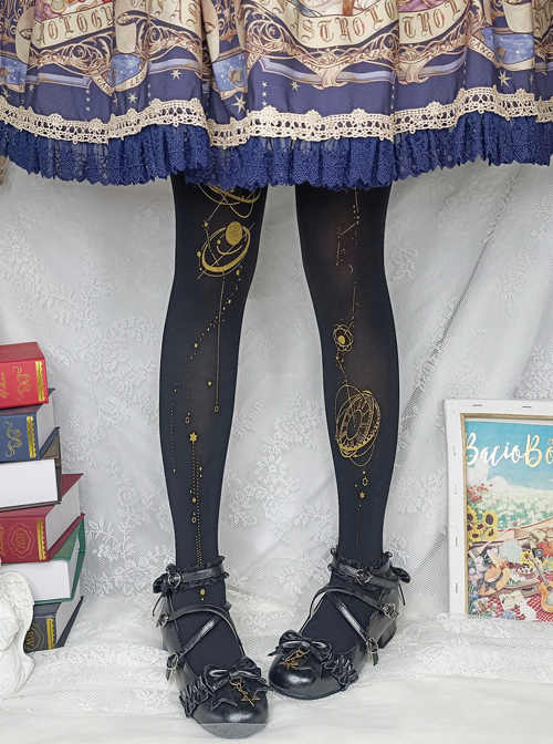 Walking Among The Stars Series Classic Lolita Spring Autumn Pantyhose