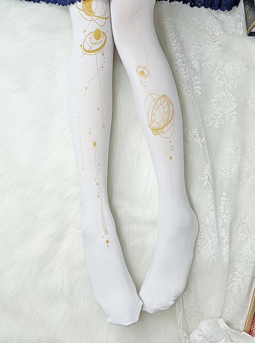 Walking Among The Stars Series Classic Lolita Spring Autumn Pantyhose