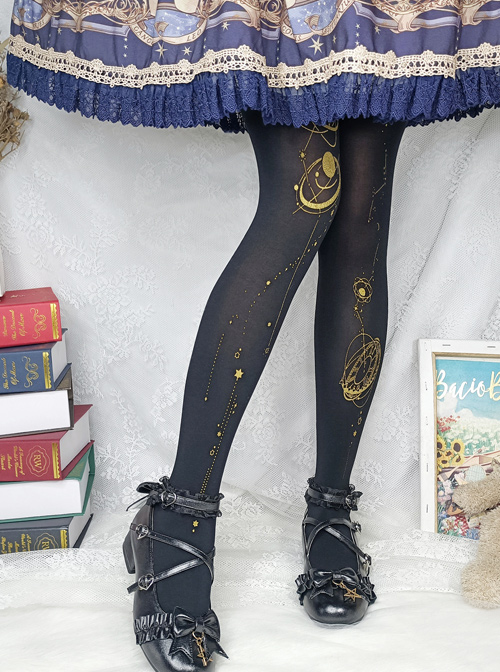 Walking Among The Stars Series Classic Lolita Spring Autumn Pantyhose