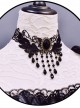 Tassel Pendant Black Lace Gothic Lolita Necklace