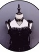 Tassel Pendant Black Lace Gothic Lolita Necklace