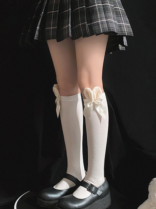 Rabbit Ears Bowknot Sweet Lolita Socks