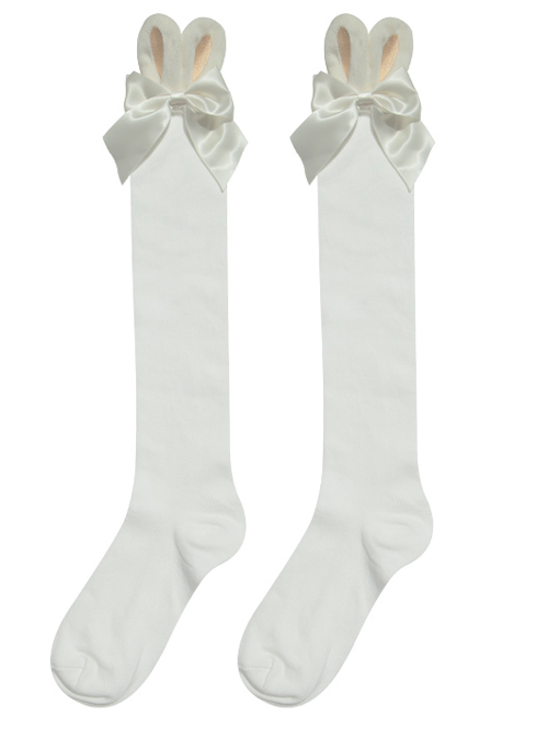 Rabbit Ears Bowknot Sweet Lolita Socks