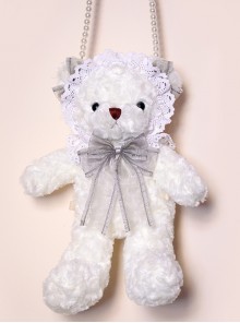 Angel Plush White Bear Doll Sweet Lolita Bag