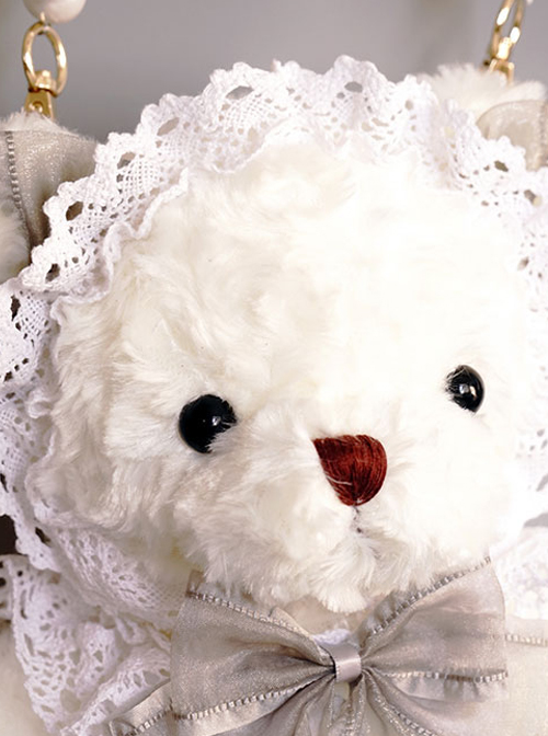 Angel Plush White Bear Doll Sweet Lolita Bag
