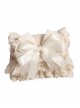 Elegant Lace Apricot Big Bowknot Classic Lolita Bag