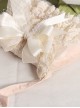 Elegant Lace Apricot Big Bowknot Classic Lolita Bag