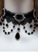 Black Lace Gorgeous Elegant Gothic Lolita Necklace