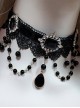 Black Lace Gorgeous Elegant Gothic Lolita Necklace