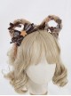 Cute Bowknot Plush Bear Ears Sweet Lolita Headwear