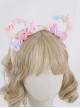 Cute Bowknot Plush Bear Ears Sweet Lolita Headwear