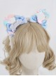 Cute Bowknot Plush Bear Ears Sweet Lolita Headwear