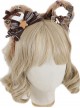 Cute Bowknot Plush Bear Ears Sweet Lolita Headwear