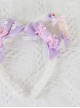 Cute Bowknot Plush Bear Ears Sweet Lolita Headwear