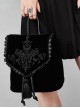 Magic Embroidery Black Velour Bag Gothic Lolita Backpack