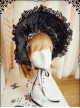 Regal Aristocrat Series Retro Gothic Lolita Black Bonnet