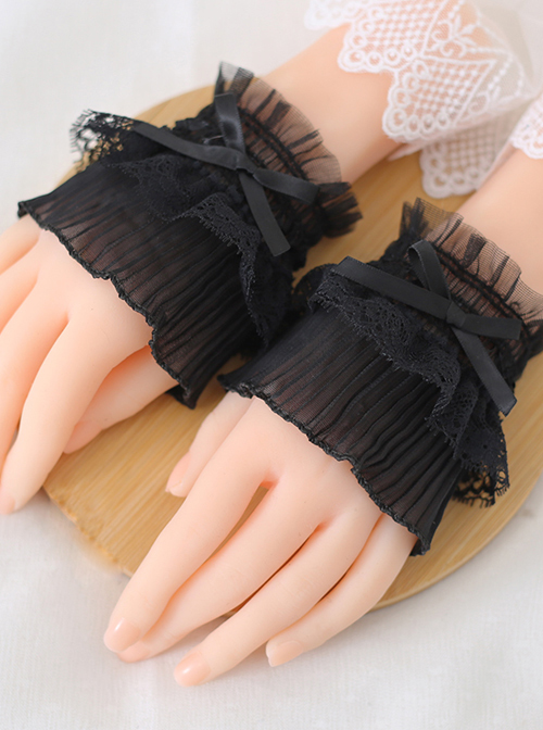 Bowknot Lace Simplicity Pure Color Sweet Lolita Hand Sleeves