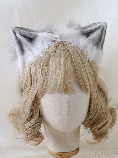 Cute Simulation Animal Ears Headband Plush Cat Ears Sweet Lolita Hair Hoop