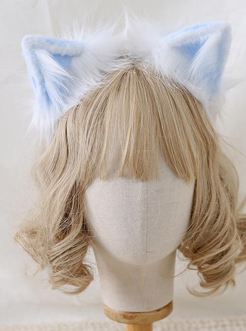 Cute Simulation Animal Ears Headband Plush Cat Ears Sweet Lolita Hair Hoop