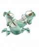 Mint Color Mirror Face Bowknot Sweet Lolita Lovely Doll High Heel Shoes