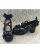 Black Bowknot The Mermaid Princess Sweet Lolita High Heel Shoes