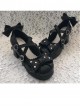 Black Bowknot The Mermaid Princess Sweet Lolita High Heel Shoes