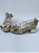Pearl Strand Pale Gold Bowknot Lolita High Heel Shoes